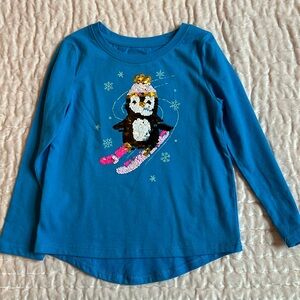 Cat & Jack New cute T-shirts with long sleeve, size XS 4-5Y,